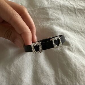 TOUS Black Bracelet with Silver Accents